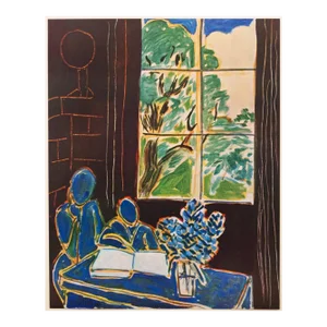 1947 After Henri Matisse "Interior", First Edition Period Swiss Offset Lithograph