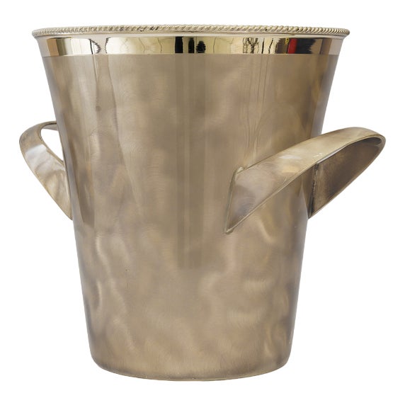 Art Deco Silvered Champagne Cooler by Kurt Mayer, 1960s For Sale