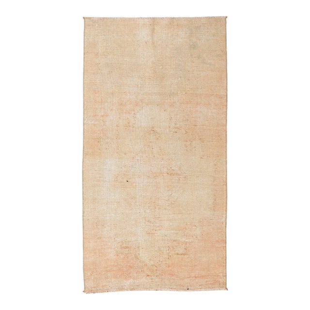 Washed Out Vintage Turkish Rug - 2`9″ X 5`4″ For Sale