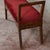 Brown Small Wooden Bench Upholstered in Red Art Deco Velvet, 1940s For Sale - Image 8 of 18