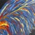 Orange Original Fire Rooster Painting on Canvas Gilt Frame For Sale - Image 8 of 10