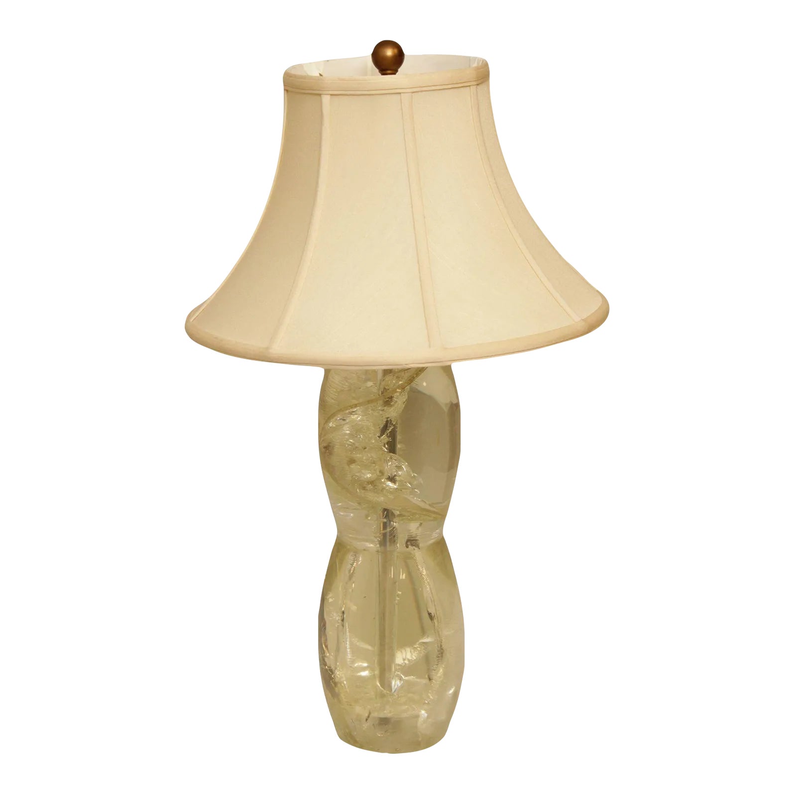 Modern Acrylic Table Lamp | Chairish