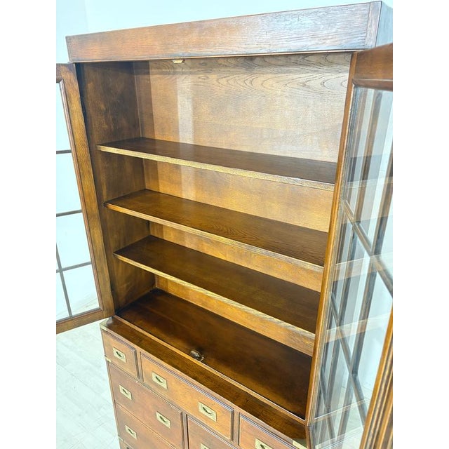 English Colonial Display Cabinet in Mahogany For Sale - Image 9 of 11