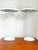 Vintage White Oval Table Lamps from Brilliant Leuchten, 1970s, Set of 2 For Sale - Image 4 of 15