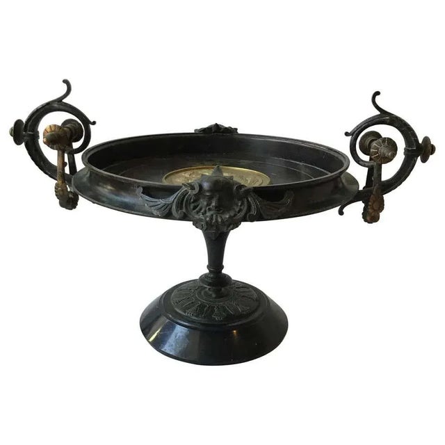 Large 1870s Bronze Classical Tazza For Sale - Image 13 of 13