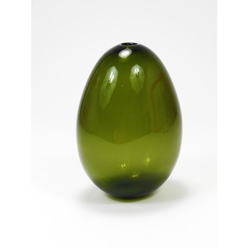 Saippuakupla Green Soap Bubble Art Glass Vase by Kaj Franck, Nuutajärvi Finland, 1958 For Sale - Image 4 of 16