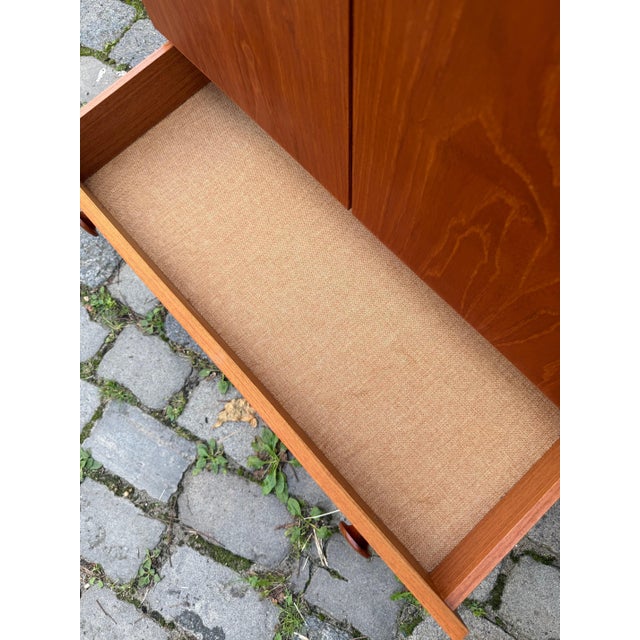 Teak Cabinet with Round Handles, Denmark For Sale - Image 9 of 11