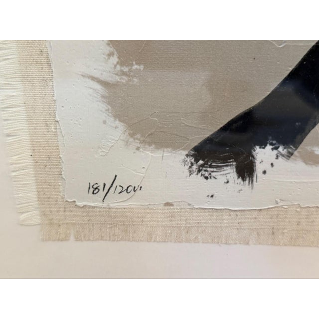 Late 20th Century "Unfolding in I" Framed Abstract Botanical Print, Signed & Numbered 181/1200 For Sale - Image 10 of 10