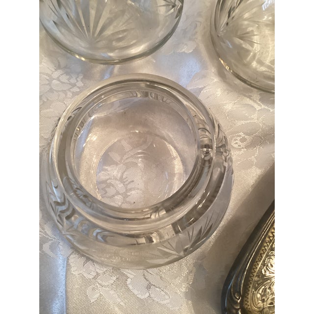 Silver Art Nouveau Liberty Dressing Table Set in 800 Silver and Glass, 1890s, Set of 4 For Sale - Image 8 of 14