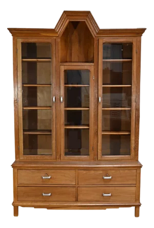 Two-Body Community Cabinet in Oak, 1940s