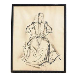 Thomas Handforth B.1897 Wa/Ca Artist, Mixed Media 18 X 24 For Sale