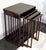 Elegant art nouveau side table set consisting of four individual tables of different sizes that can be nested inside each...