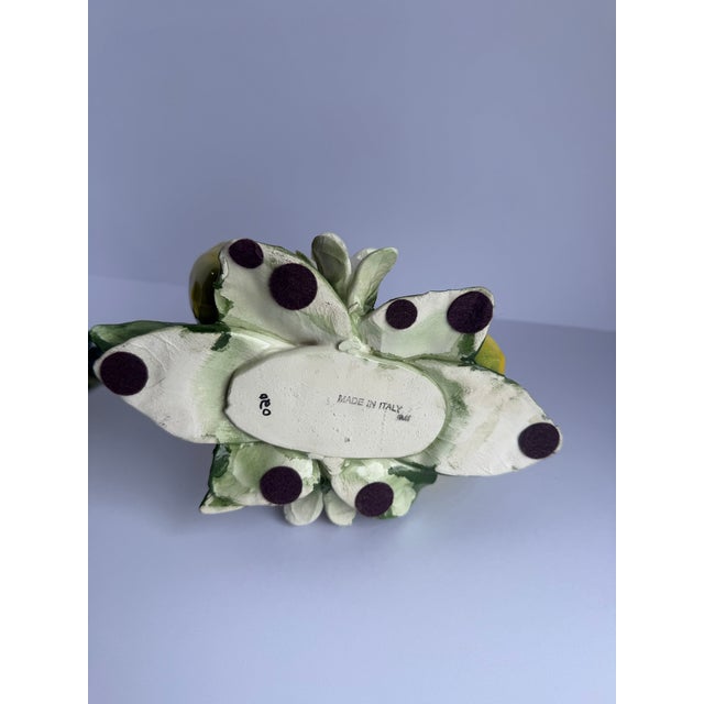 Vintage Ceramic Lemon & Blossom Candlesticks – Pair For Sale - Image 13 of 13