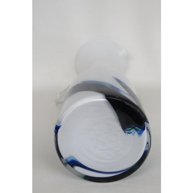 Glass Mid Century Modern Art Glass Tall Vase Jug Pitcher 4684b For Sale - Image 7 of 13