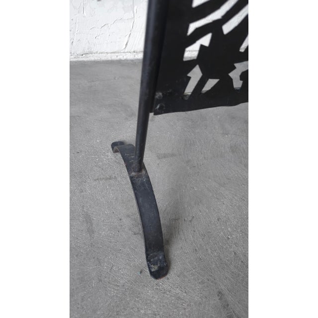 1970s Spanish Style Wrought Iron Fireplace Screen For Sale - Image 10 of 10