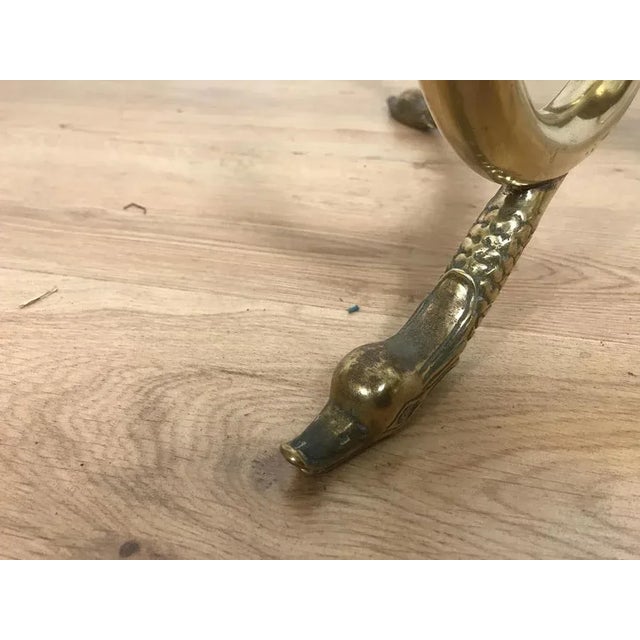 Brass Glass Coffee Table For Sale - Image 9 of 12