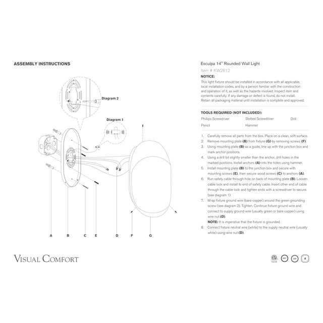 Metal Kelly Wearstler for Visual Comfort Signature Esculpa 14" Rounded Wall Light in Museum Brass For Sale - Image 7 of 8
