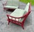 1950’s Ficks Reed / McGuire Style 2-Piece Sectional Sofa in Red For Sale - Image 9 of 12