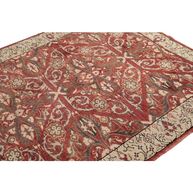 Red Early 20th Century Vintage Anatolian Runner Rug For Sale - Image 8 of 11