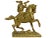 Mid-Century Gold Brass Horsemen From Renaissance Era Bookends - a Pair For Sale - Image 6 of 13