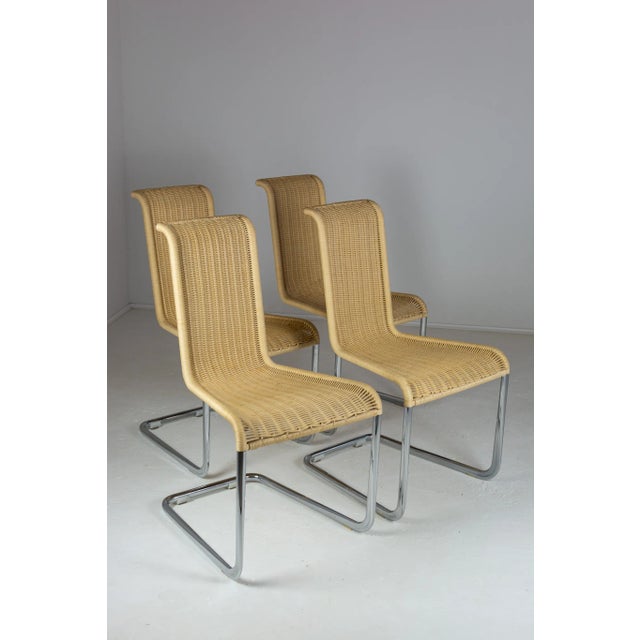 B20 Cane and Chrome Cantilever Dining Chairs by Axel Bruchhäuser for Tecta Set of 4, 1990s, Set of 4 For Sale - Image 11 of 11