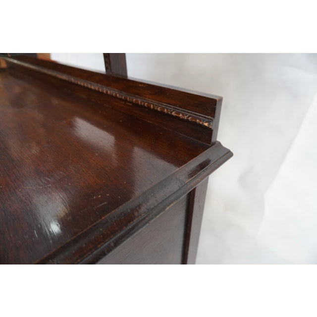 Early 20th Century Wood Dresser With Tri-Fold Mirror For Sale - Image 11 of 14