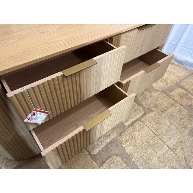 Rh Byron 6-Drawer Dresser — 72” Light Oak | Solid American White Oak | Artisan Crafted For Sale - Image 10 of 18