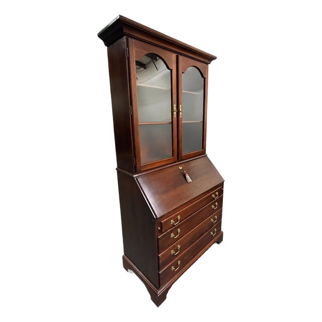 Vintage 1980’s Mahogany Secretary Desk For Sale