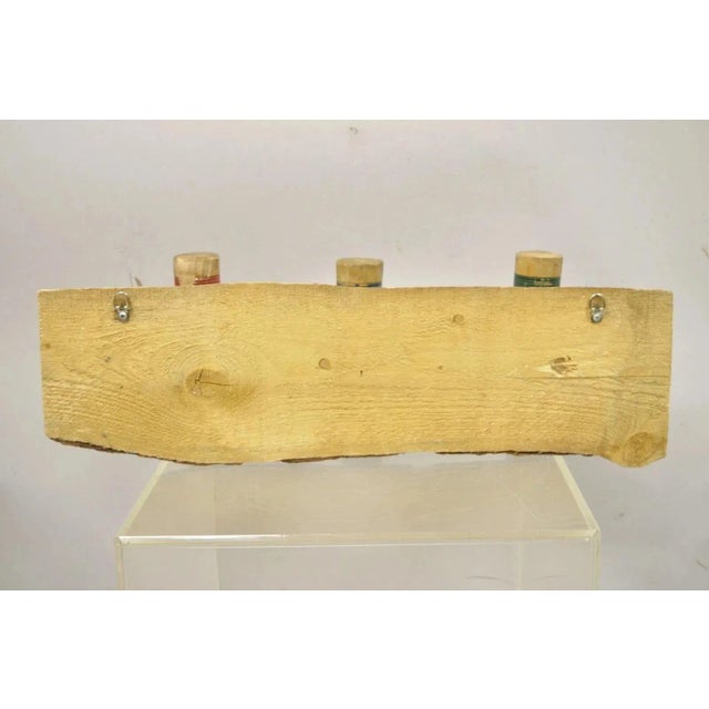 Vintage Farmhouse Croquet Mallet Repurposed Wall Hook Hat Coat Rack Shelf Holder For Sale - Image 9 of 10