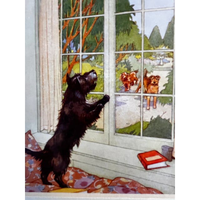 Illustration 1930s Vintage Terrier Book Illustration Print For Sale - Image 3 of 3