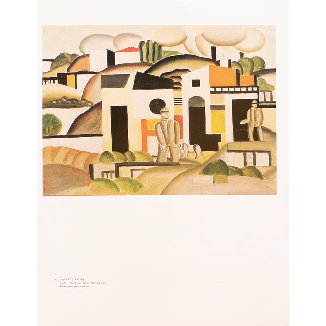 1990 After Fernand Leger "Animated Landscape", Full-Color Parisian Print For Sale