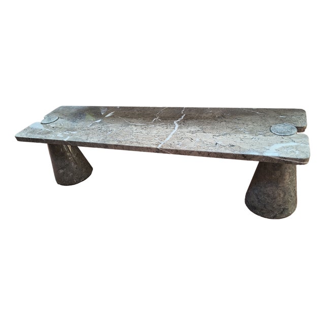 Eros Coffee Table in Green Mondragone Marble by Angelo Mangiarotti, 1960s For Sale
