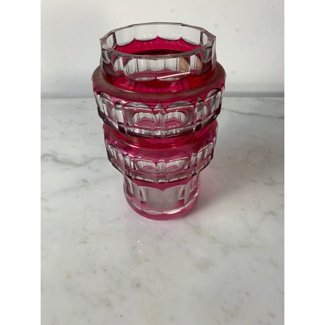 1940s 1947 Val Saint Lambert Bauhaus 'Ravenne' Vase by Charles Graffart For Sale - Image 5 of 11