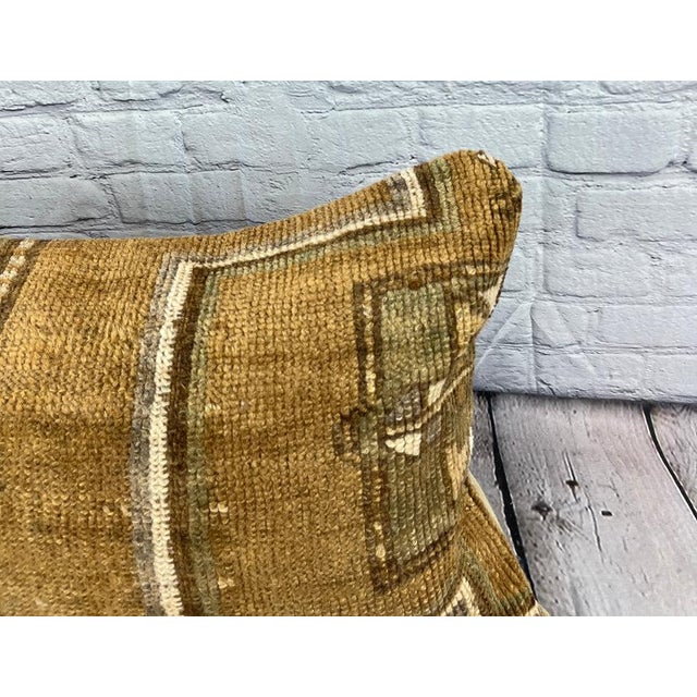 Turkish 16 x 24 Rug Pillow Route Solitude Turkish Pillow Cushion Cover For Sale - Image 3 of 4