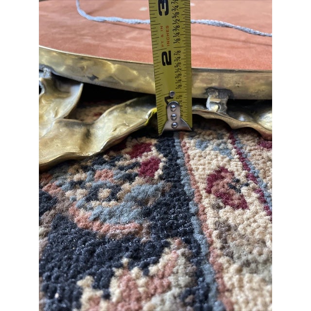 Decorative Crafts Inc Brass Gold Frame Bow Mirror. #2117 MCM Hollywood Regency For Sale - Image 11 of 12
