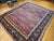 Antique Mahal Sultanabad Rug, Hand-Knotted Wool, Geometric Pattern, 11x13, Red & Navy For Sale - Image 10 of 18