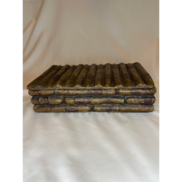 Vintage Cigar Covered Box For Sale - Image 10 of 11