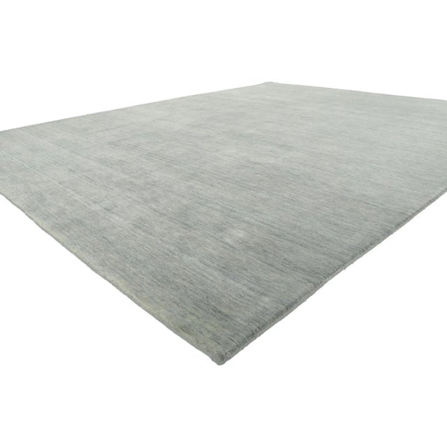 Contemporary Gray Area Rug with Modern Style 08'01 x 10'00. Effortless beauty combined with simplicity and modern style,...