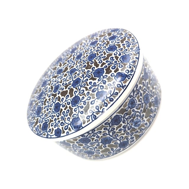 Vintage Takahashi Porcelain Round Lidded Jar Trinket Box For Sale In Miami - Image 6 of 11