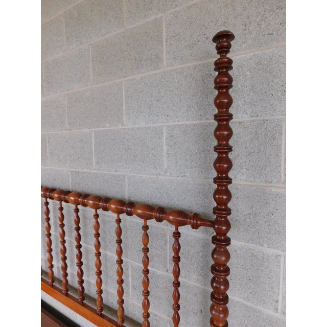 Antique Jenny Lind Style Spindle Tall Poster Cherry Full Size Bed For Sale In Philadelphia - Image 6 of 14