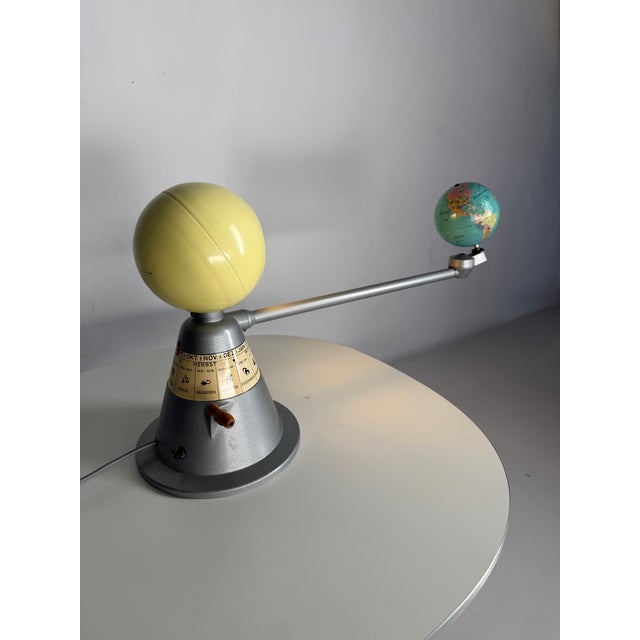 Metal Vintage Tellurium Mechanical Sunearth Model Astronomy Teaching Aid, 1960s For Sale - Image 7 of 12