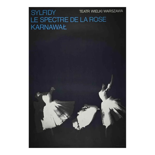 Vintage Sylfidy Le Spectre De La Rose Karnawal Poster, 1974 For Sale