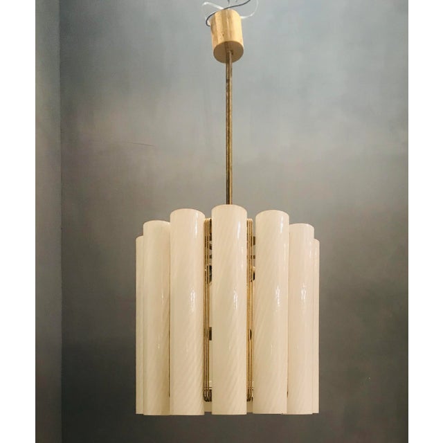 Murano Swirl Glass Chandelier by Paolo Venini for Murano, 1960s For Sale - Image 17 of 17