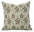 Fabdivine Artisan Block Print Throw Pillow Cover 14x14 Inch Pure Linen-Vishal Pushp For Sale