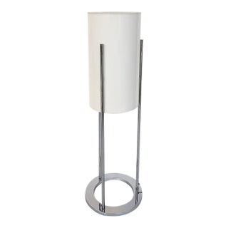 1960s Minimalist Chrome Acrylic Table Lamp, Paul Mayen for Habitat For Sale