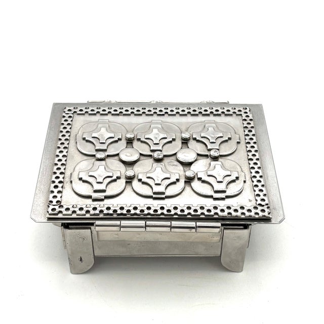 Stanley Szwarc Stainless Steel Folk Art Box For Sale In Chicago - Image 6 of 9