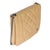 Traditional Vintage Beige Quilted Lambskin Square CC Flap Bag For Sale - Image 3 of 9