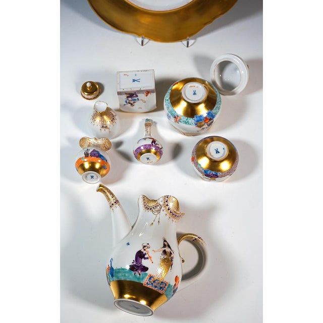 Blue Coffee Mocha and Dessert Set for Six Persons from Meissen, Set of 25 For Sale - Image 8 of 15