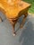 Brown Antique George 11 Burl Wood Leather Top Games Table For Sale - Image 8 of 12