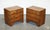 This pair of Vintage Military Campaign Bedside Tables Each piece features sturdy construction, complete with brass...